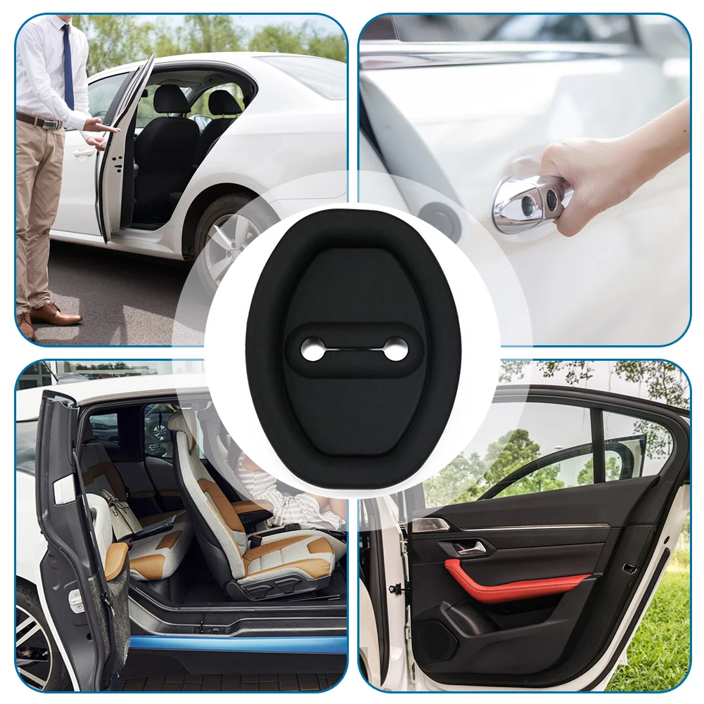 

Car Door Latchs Buckle Protective Cover Thickened Anti-Collision Sticker For Automobile