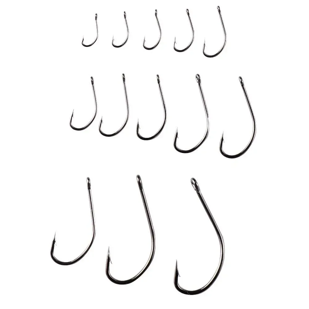 Hook Carp Fly Fishing Hook Fishing Tackle Flattened Sharped Fishhooks Big Long Shank Off-set Fishing Hook Barbed Fishing Hooks