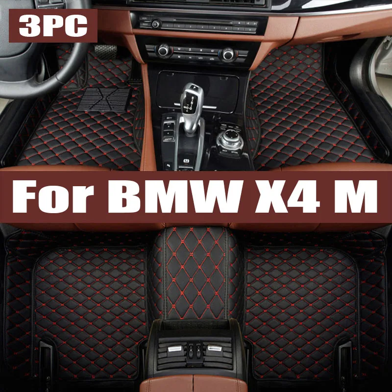 

TPE Car Floor Mats For BMW X4 M Sport G02 trunk mat 2019~2023 M40i M40d Waterproof Universal Leather Foot Pads Carpet Cushion