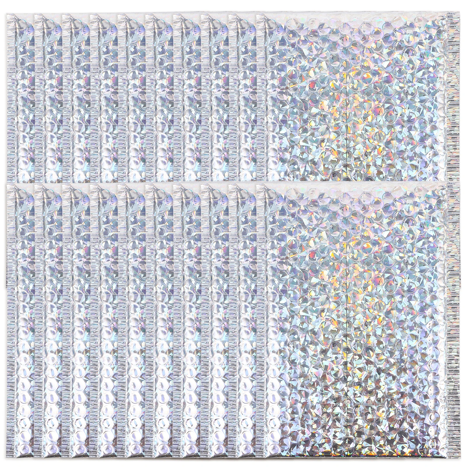 

20 Pcs Silver Bubble Envelopes 18x23cm Self Adhesive Mailing Padded Envelope Bubble Mailers Shipping Bags Small Sealing