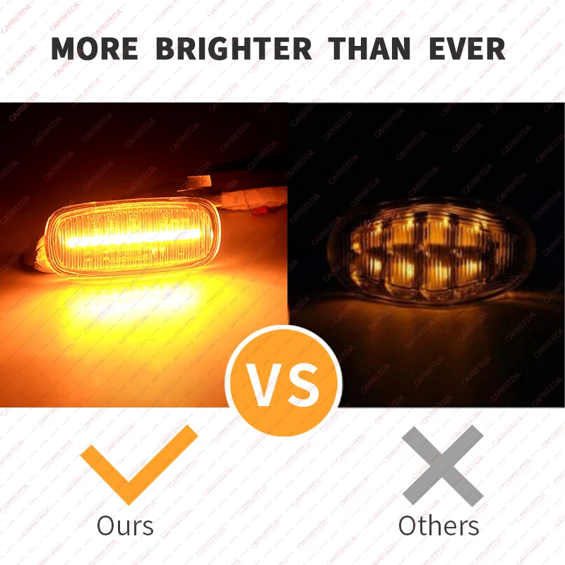 LED الجانب الأمامي ماركر ضوء المؤشر لأودي TT A2 8L A3 S3 B5 A4 S4 RS4 A6 S6 C5 ALLROAD 1997-2006 AD0164142 LED بدوره إشارة