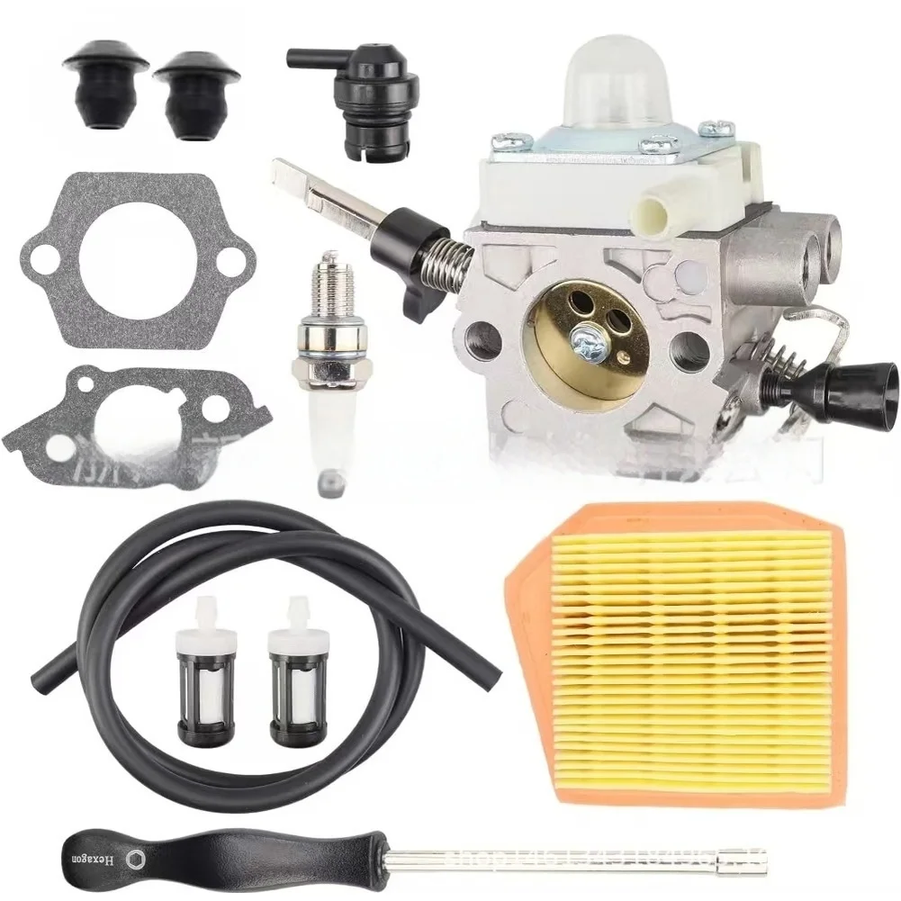 12 Pcs Carburetor Set For FS240 FS260 FS360 FS410 Chainsaw Replacement Part With Gasket Garden Tool Accessories