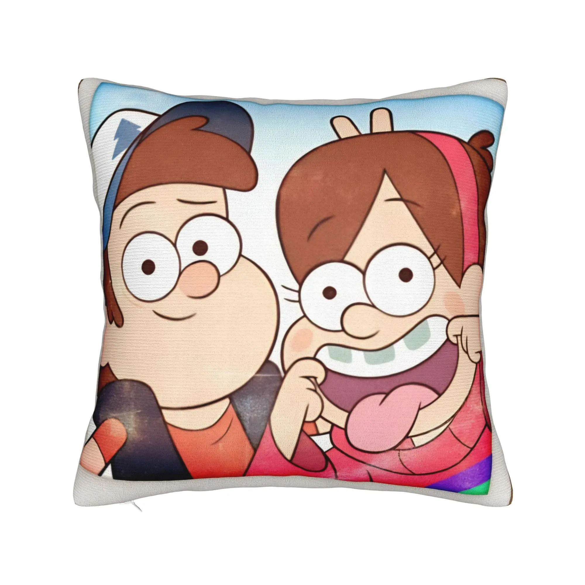 Decorative Pillow Cover G-Gravity Falls Merchandise Bed  Throw Pillow Case Cover Square Multiple Sizes