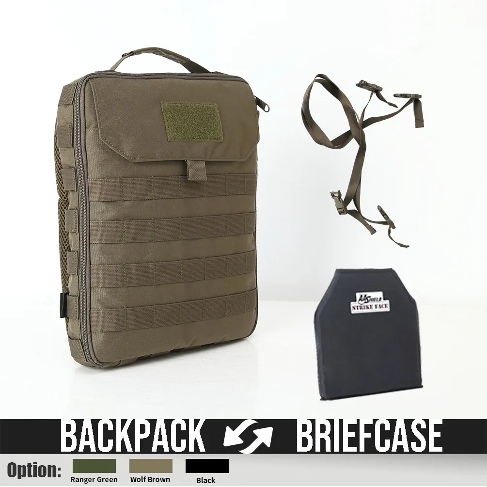 AA Shield Triple-B Series Bulletproof Soft Plate Backpack  Vest Transform Body Armor Insert Tactical Ipad Briefcase Kit
