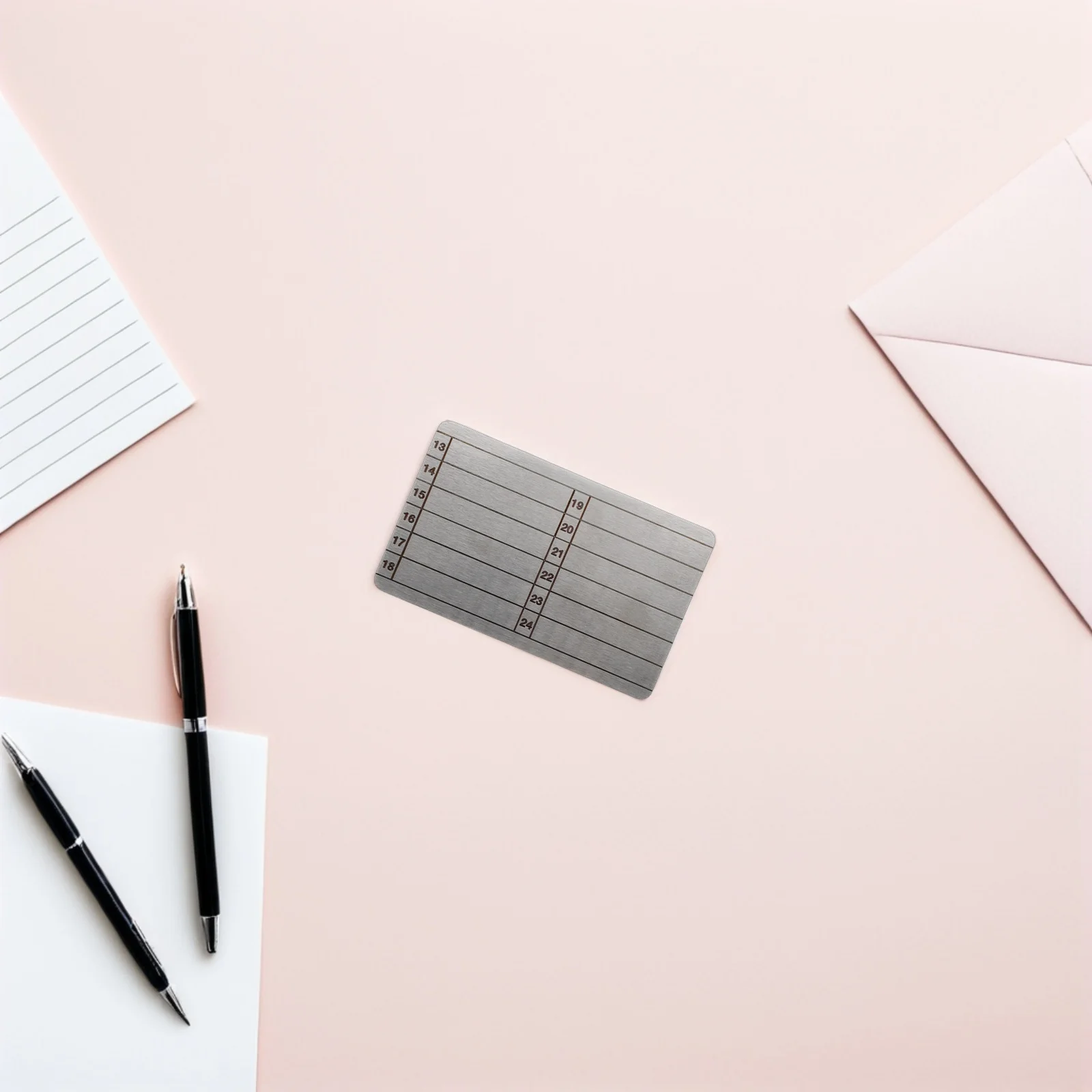 24- كلمة البذور عبارة لوحة احتياطية الصلب مقاوم للماء مقاوم للحريق الفولاذ المقاوم للصدأ محفظة استعادة المعادن لأجهزة التخزين البارد بيتكوين #3