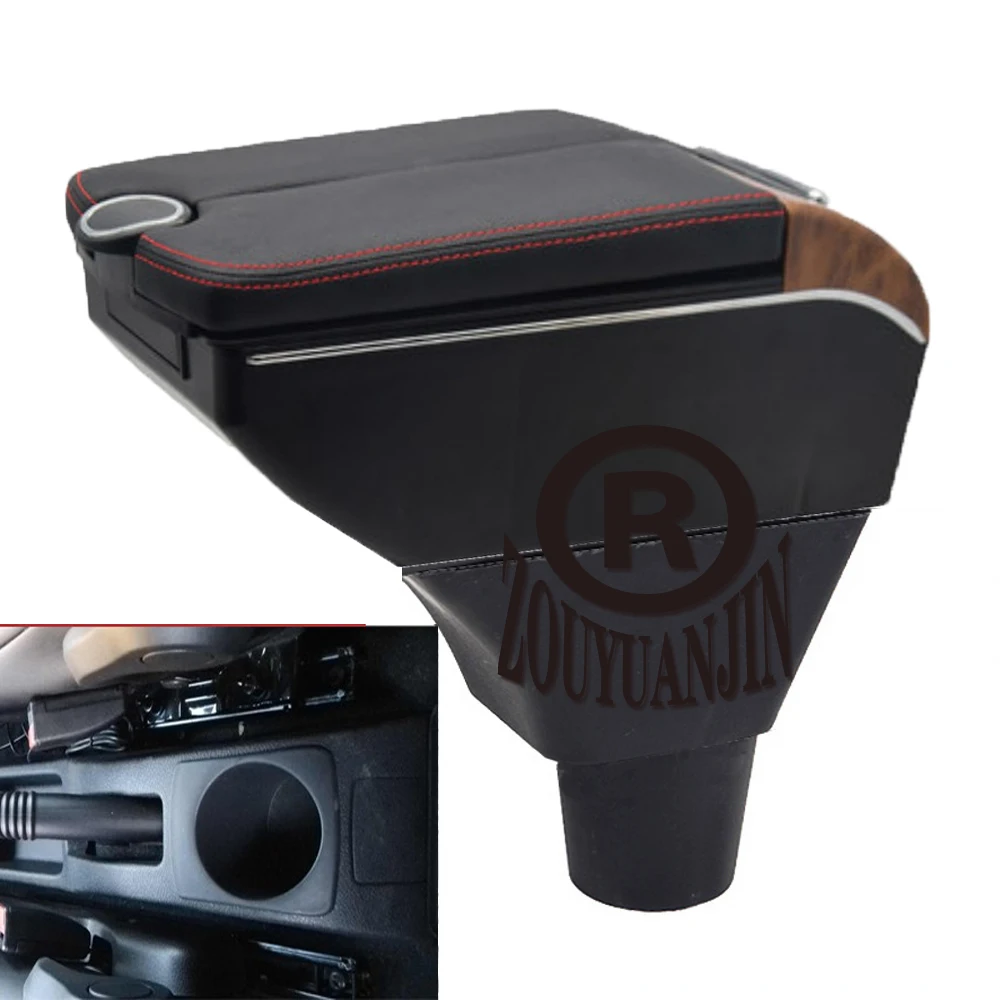 For Renault Logan Center Console Armrest Box Storage Arm Elbow Rest Arm with Phone Charging USB Interface Cup Holder