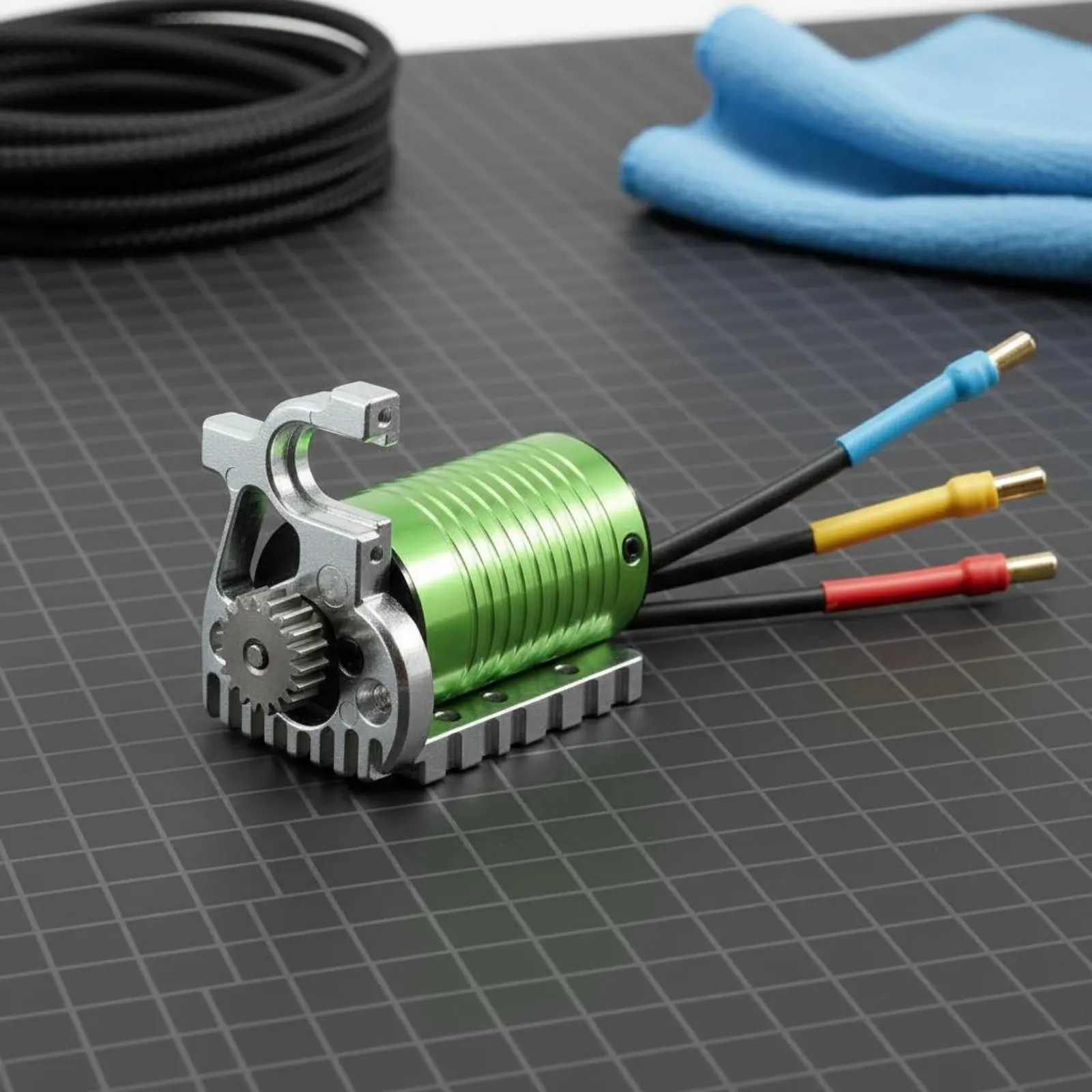 

Engine Gear Mount Set Long-Lasting RC Car Engine Kit Pinion Spur Mount Kit Aluminum Alloy Hobby Vehicles Lightweight