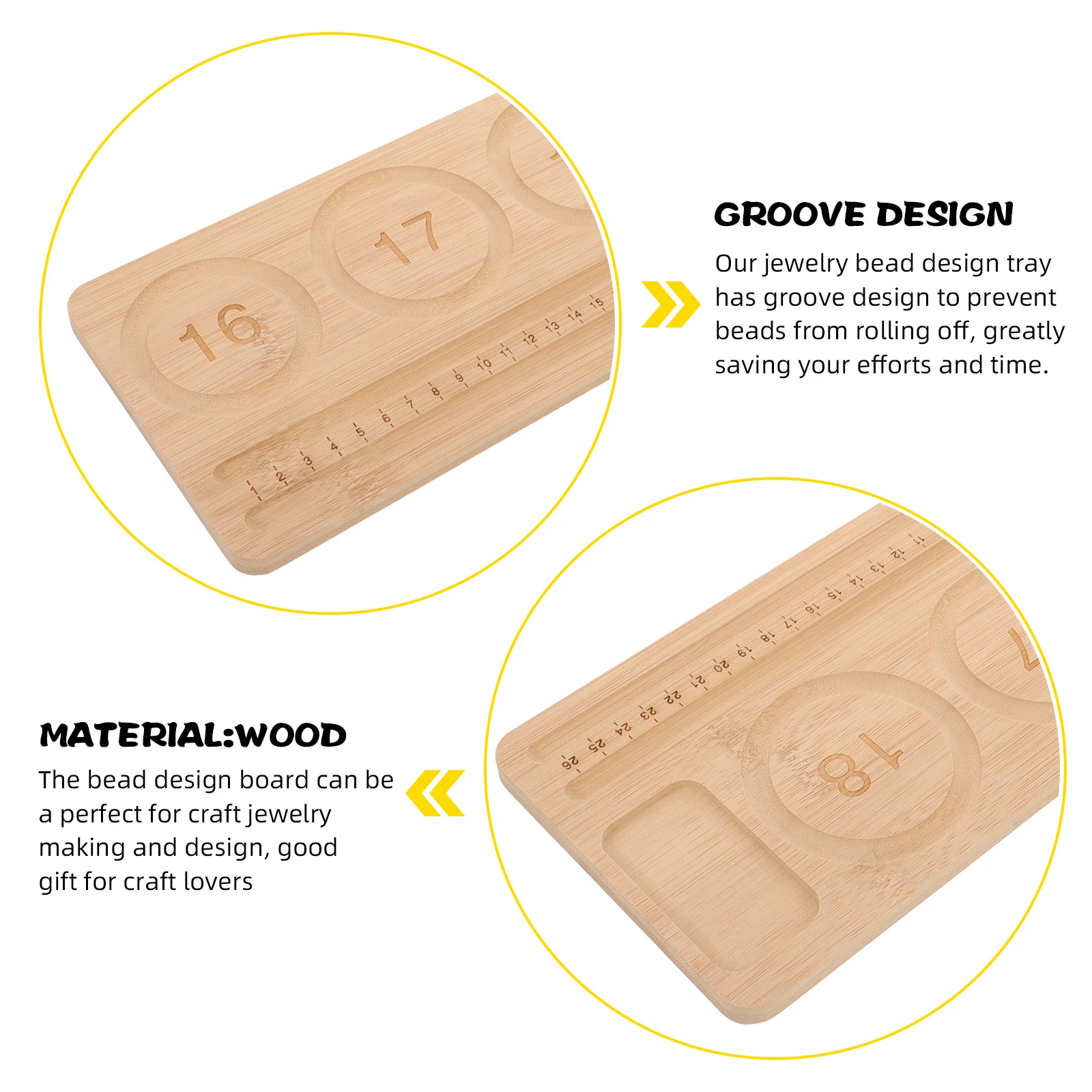 Board Wooden Beading Design Sorting Tray For Bead Design Tray Diy Jewelry Making Craft Tool Organiser Storage