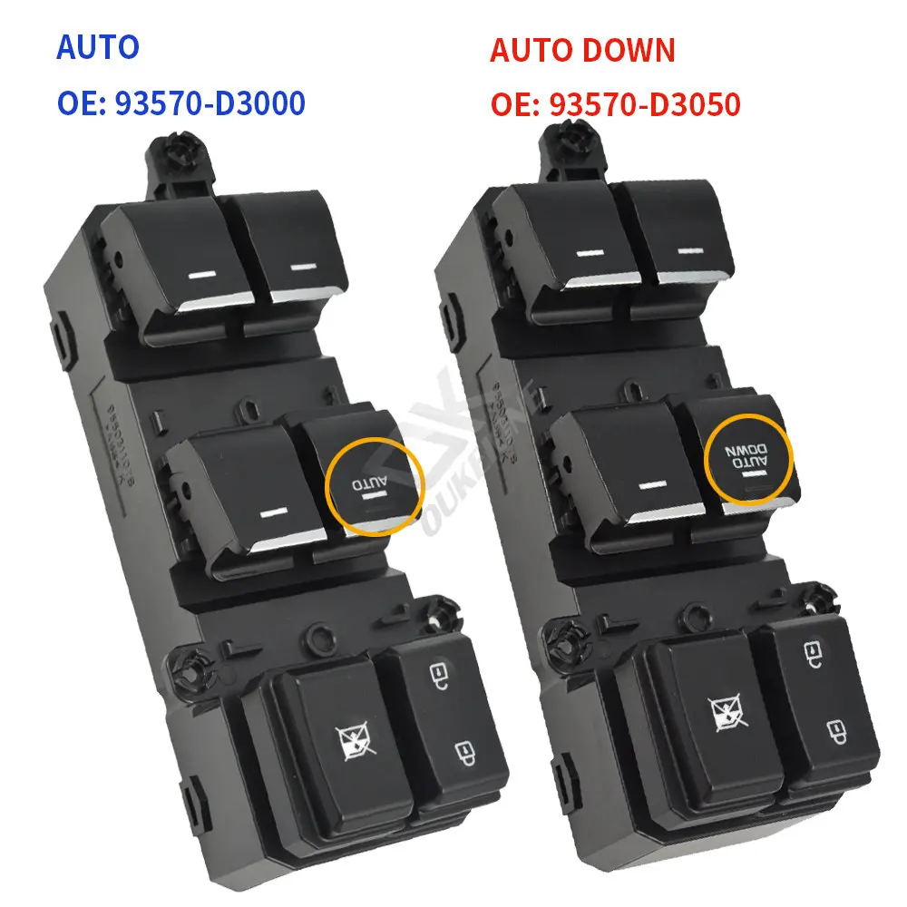 For Hyundai TUCSON 2016 2017 2018 2019 Accessories Electric Window Switch Glass Control Lifter Button 93570D3000 93570D3050