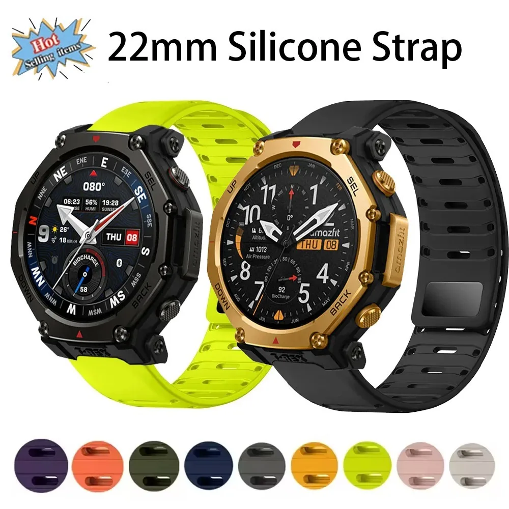 22Mm Silicone Strap…