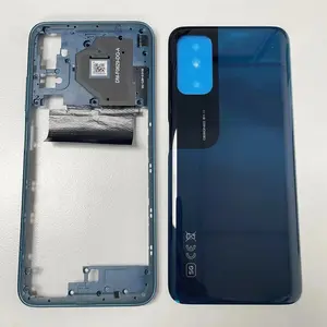 Bilashmart Xiaomi Poco M3 Pro 5G M2103K19PG M2103K19PI Housing Case Middle Frame+Battery Cover Back Repair Parts