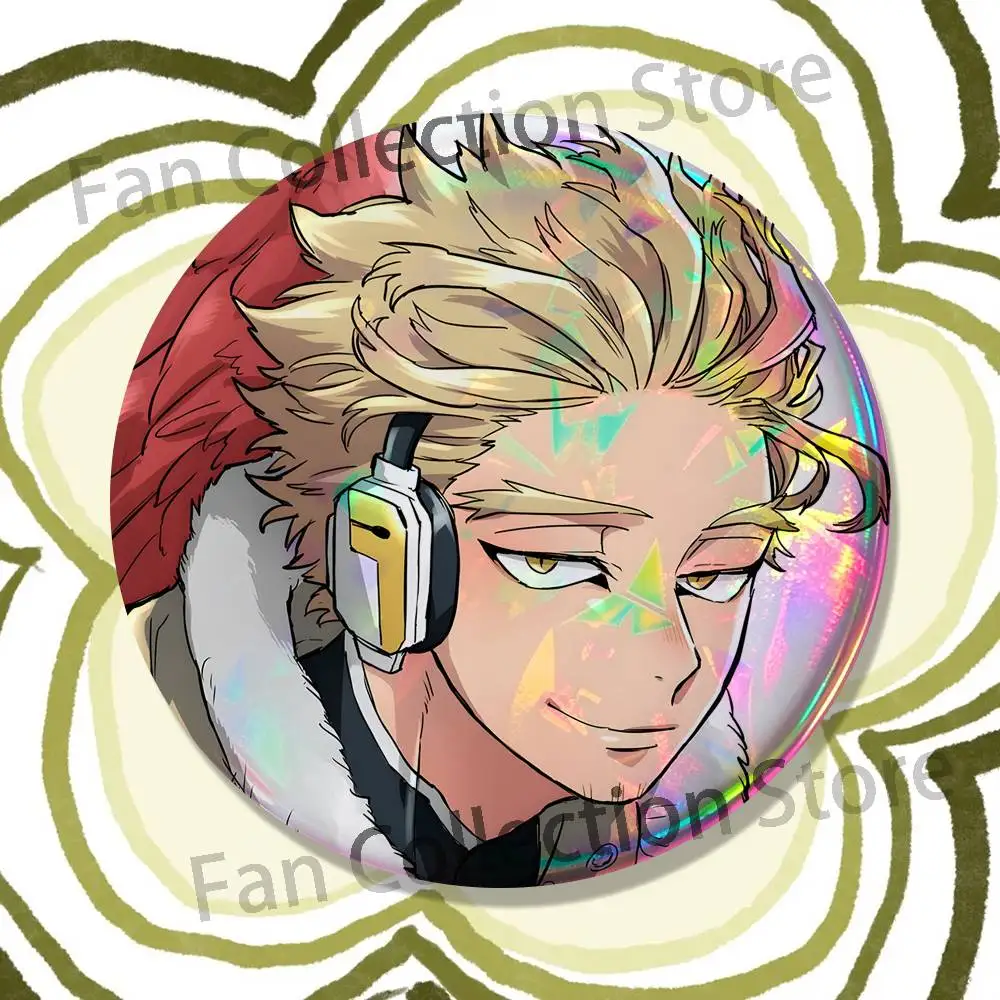 My H-Hero Anime Hawks Emaille-Pins, lustige Cartoon-Figuren, Abzeichen, Modeschmuck, Accessoires, runde Snap-in-Brosche für den Rucksack – Detail 17