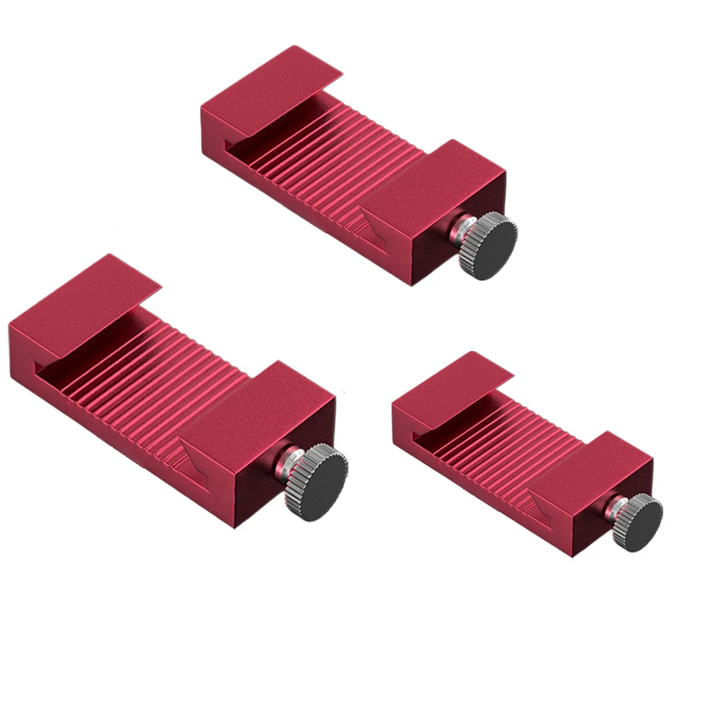 Steel Ruler Stop Fences Metal Scribers Positioning Limit Block Line Scribers Steel Ruler Position Block Marking Tool Fixing Clip