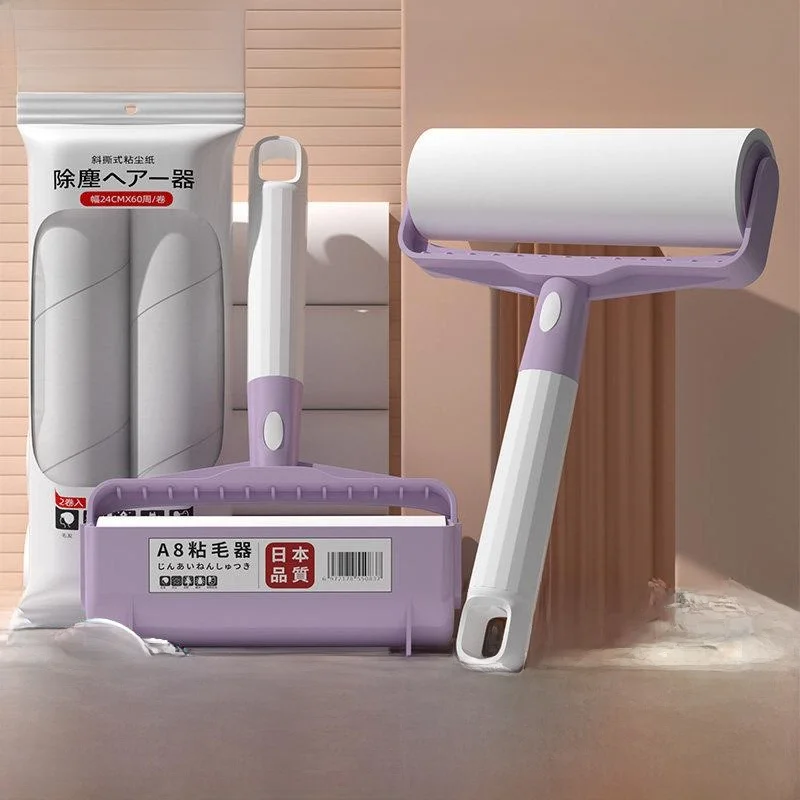 衣類用の引き裂き式粘着ローラー、ペットの毛除去、ほこり掃除、トイレットペーパーロール、ヘアカーリングツール、家庭用掃除用品