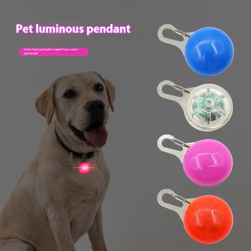 

2 Pieces Glow Pet Pendant - Light-Up Dog Collar Jewelry for Night Walks, Waterproof & Battery-Powered