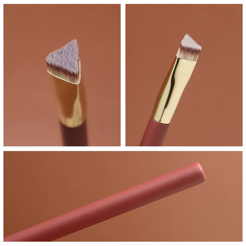 1Pc Dreieck Geformt Concealer Pinsel Weiches Haar Make-Up Pinsel Für Dunkle Augenringe Akne Flecken Verbergen Gesichts Aufhellung Pinsel