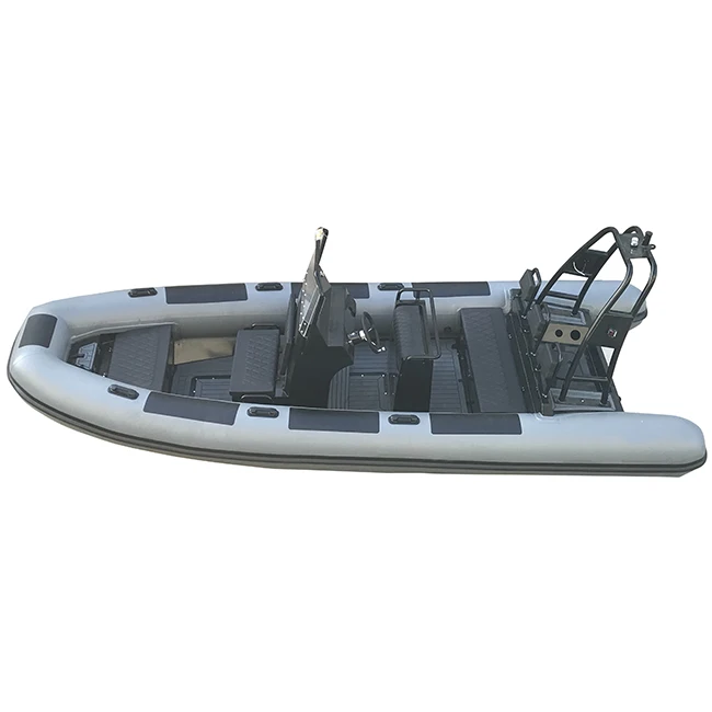 Barcos infláveis duráveis de alumínio RIB 18.3ft RIB560 Orca Hypalon/PVC do oceano luxuoso