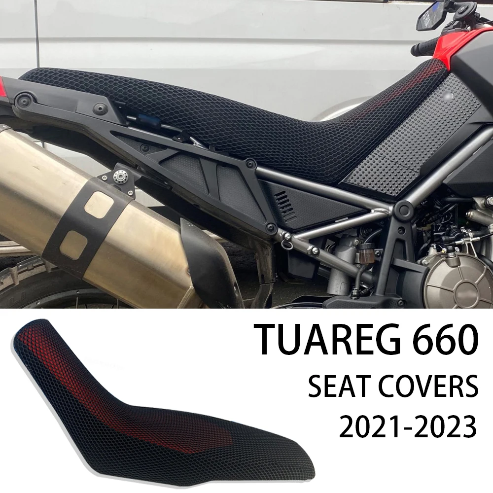 

Tuareg 660 аксессуары для Aprilia Tuareg660 мотоцикла 3D Honeycomb 2021-2023 защитные чехлы на сиденья сетчатая Подушка дышащая