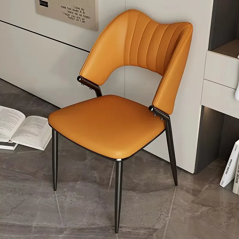 Silla de Comedor de oficina nórdica, diseño de tocador, silla moderna para sala de estar, salón, cocina, peluquería, Comedor, muebles para el hogar CM50CY