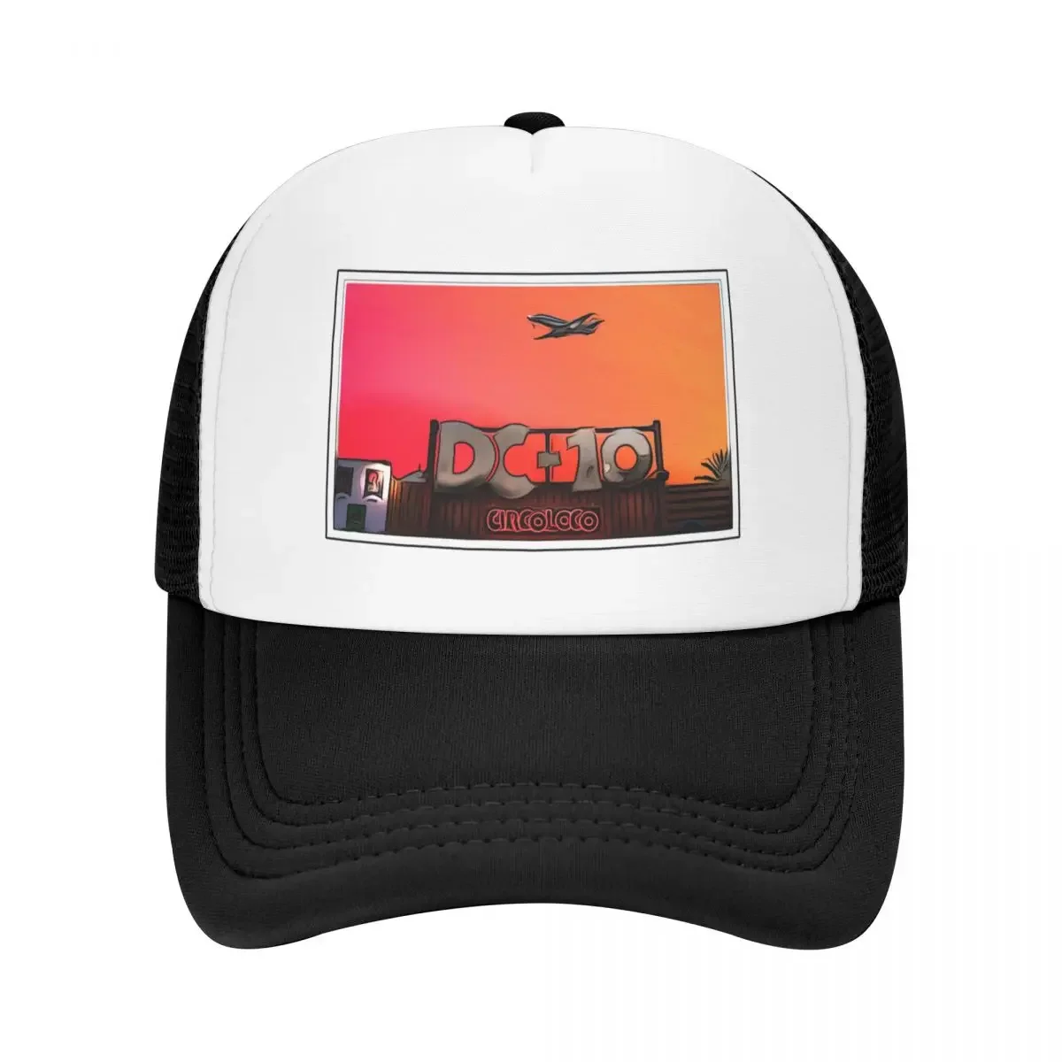 DC-10 IBIZA PLANE SUNSET POSTER - 2022 EIVISSA Baseball Cap Horse Hat cute Anime Hat Trucker Hat Trucker Hats For Men Women's