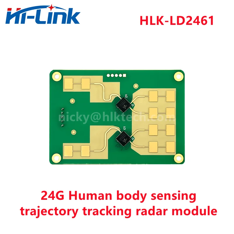 Free Ship 24G 2T4R LD2461 Smart Home Human Presence Distance Tracking Sensor Motion Module HLK-LD2461 for smart home/hotel