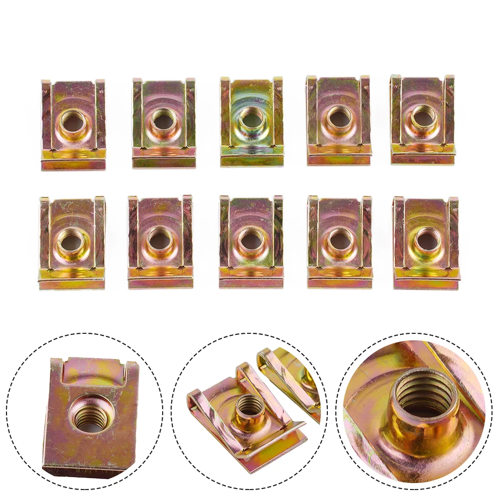 New Practical Useful High Quality Fairing Spire Speed Clips 6mm Clamp Fastener Fairing M6 Parts Zinc Plated Steel