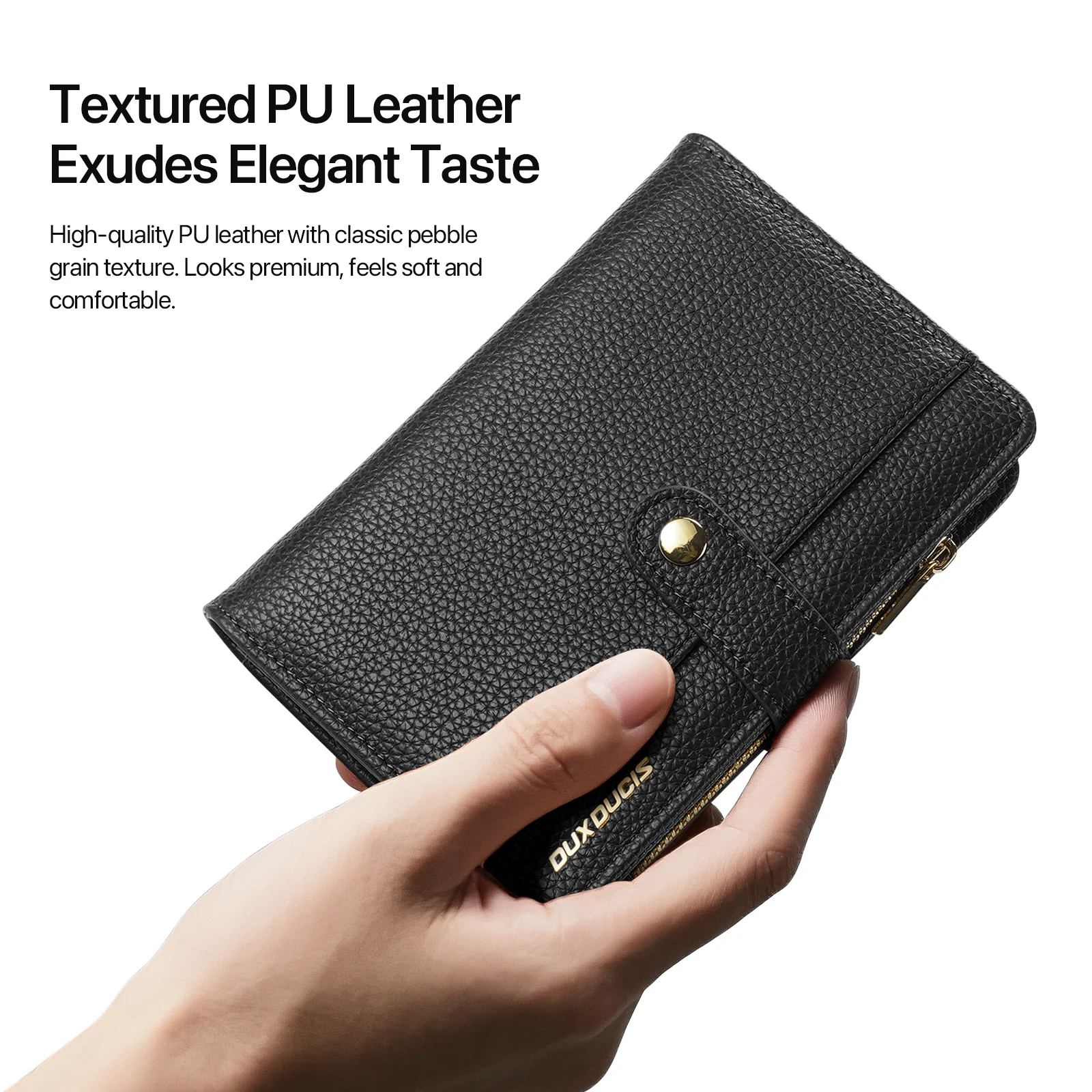 Nuovo portafoglio porta passaporto unisex di grande capacità - Organizzatore di carte da viaggio in pelle PU con blocco RFID con fermasoldi