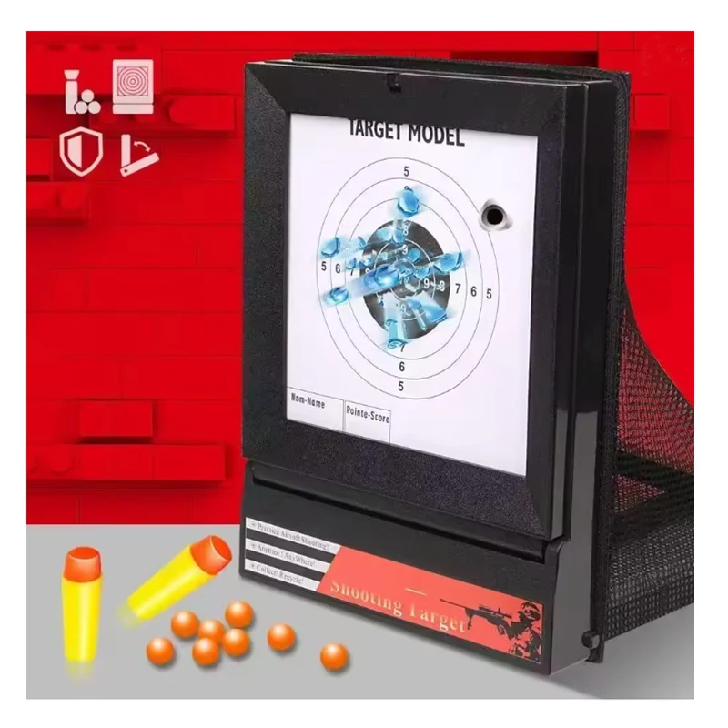 

Система для стрельбы по мишеням AC Airsoft с сеткой-ловушкой и подставкой, бумажные мишени для тренировок по стрельбе BB-пульками, для использования в помещении и на улице