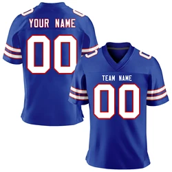 Custom American Football Jersey Printing Name/Number Football Shirt for Men/Youth Rugby Jersey Thanksgiving Family Birthday Gift