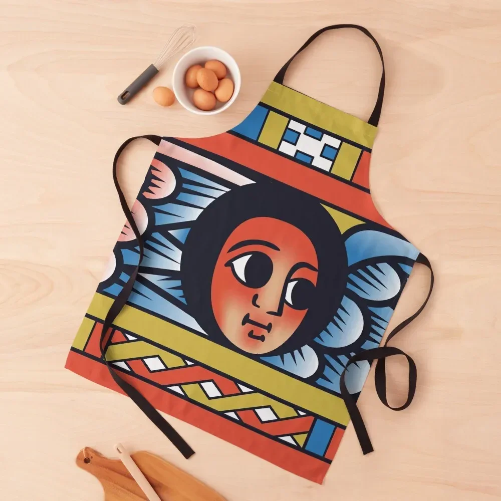 

Ethiopian Colourful angel faces - Iconic Painting Style. Apron Chef jacket men Cooking Apron