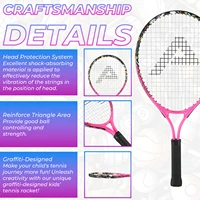 AMASPORT Tennis Rackets for Kids Toddlers 17'' with Cover Bag for Girl and Boy Tennis Racquet 2