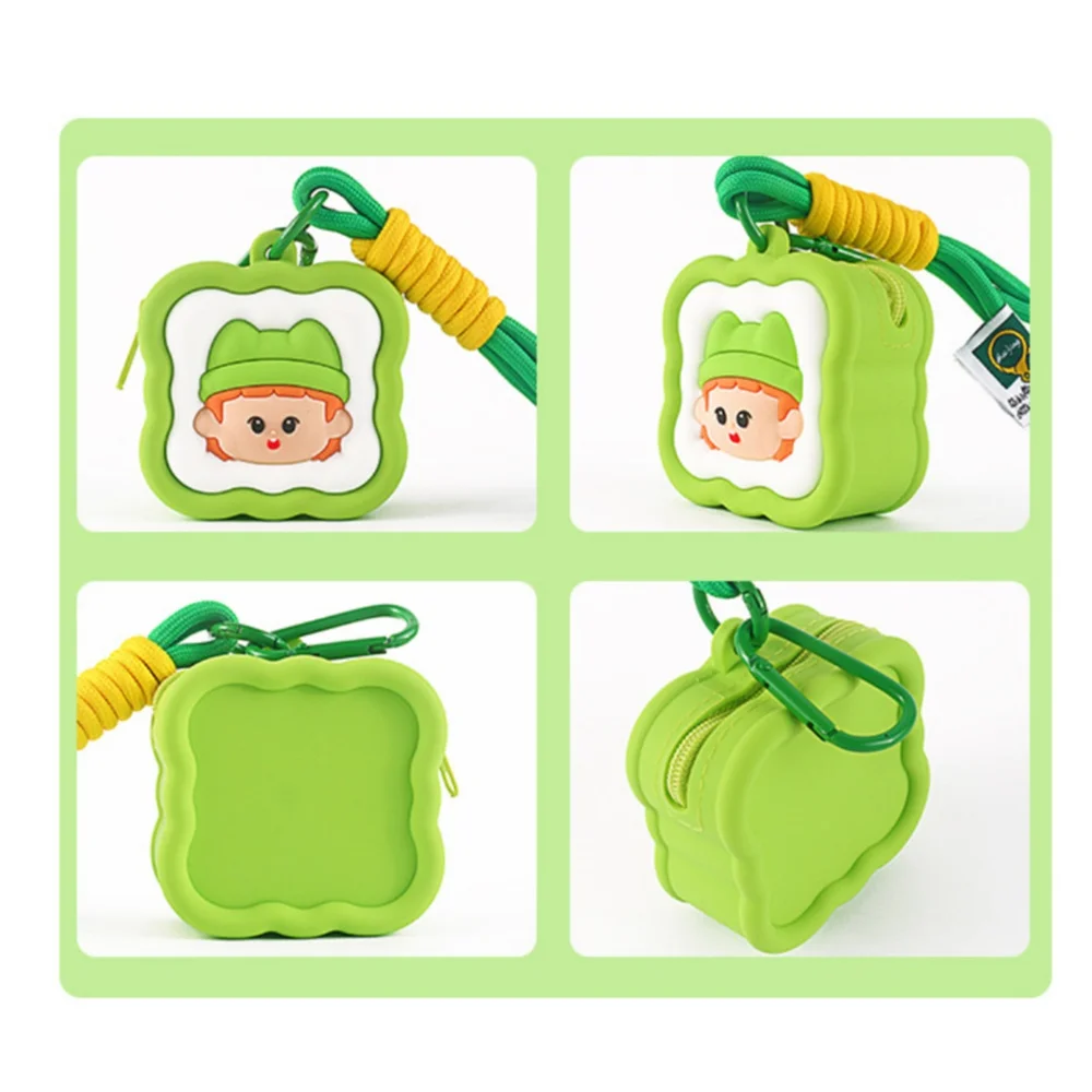 

Кошелек-брелок, пищевой силиконовый кошелек для монет, мини-держатель для карт, мягкая сумка для денег на молнии для детей, подарки для путешествий