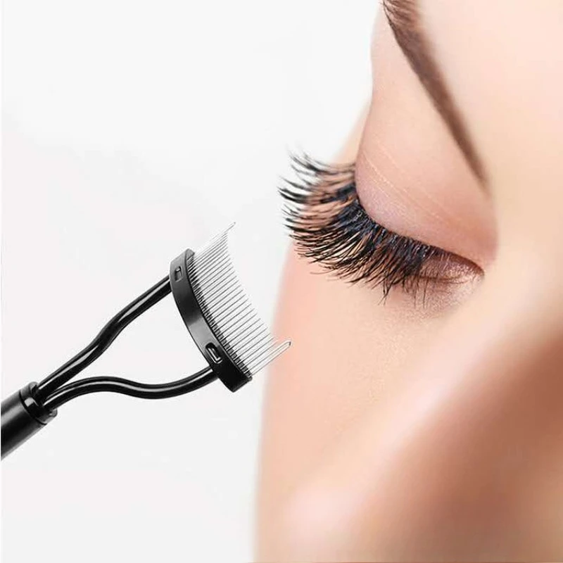 1PC Stainless Steel Semi-circular Shape Eyelash Curler Lash Eyelash Separator Brush Comb Mascara Curl Make Up Tool Beauty Makeup
