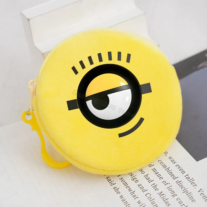 Despicables Me Minionses Mini Coin Purse for Kids Cute Plush Wallet Zipper Backpack Pendants Small Clutch Bag Card Holders