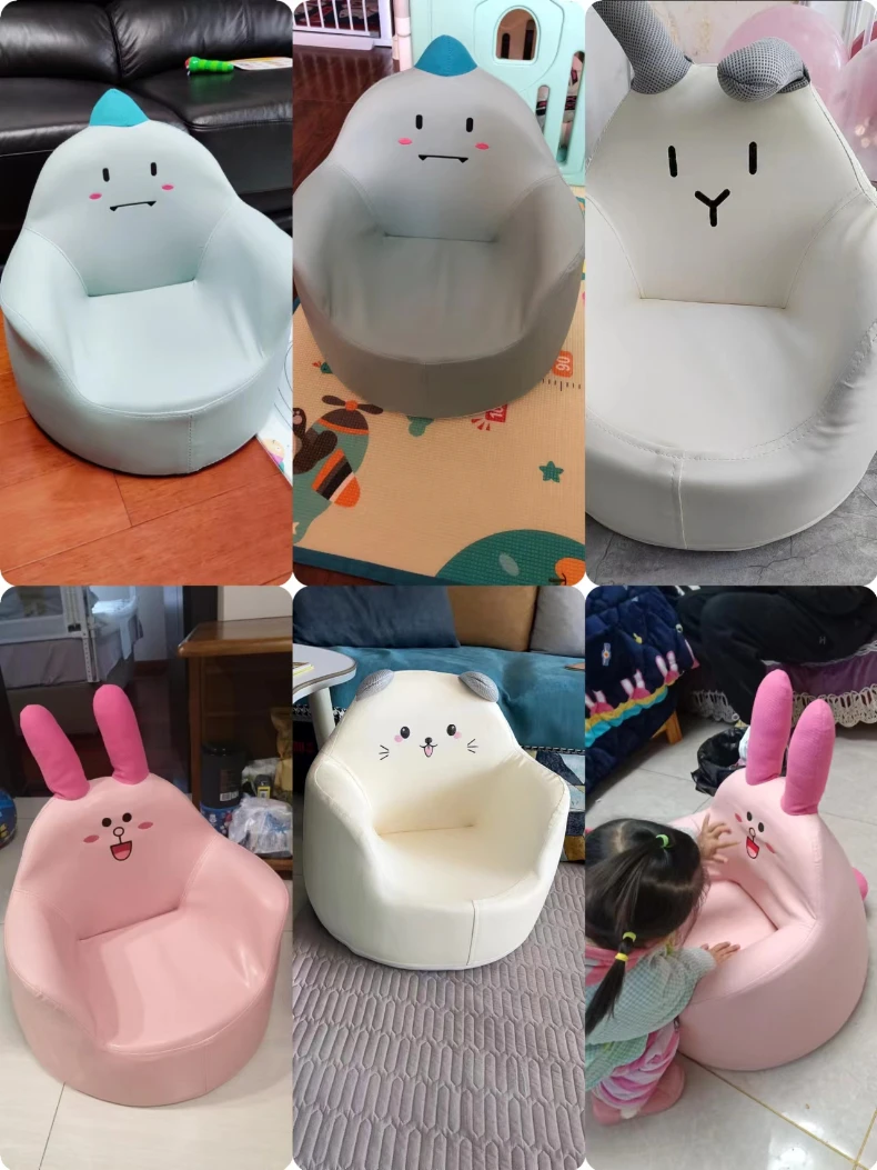 Mini sofá de dibujos animados para niños, asiento extraíble, lavable, pequeño, suave, cómodo