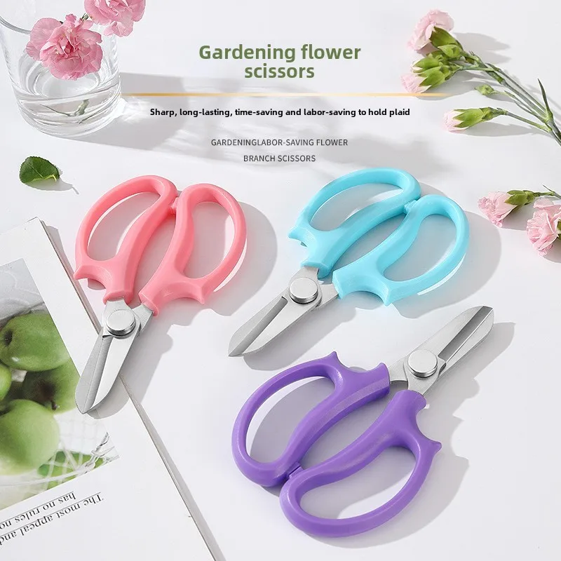 Floral Branch Scissors Stainless Steel Pruning Shears Gardening Cutters for Flower Shop Garden Bonsai Tools