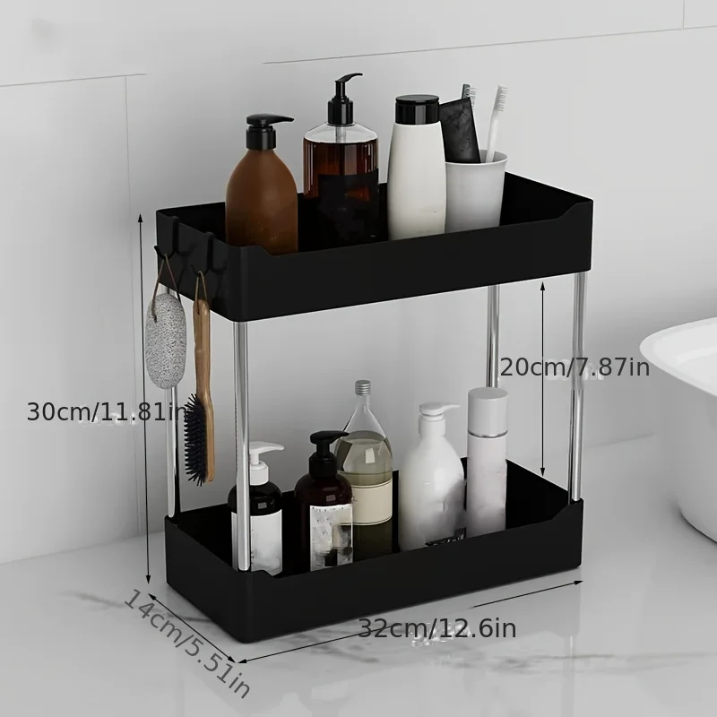 1pcBathroom sink kitchen countertop storage rack bathroom supplies snack storage rack washbasin narrow seam rack toilet