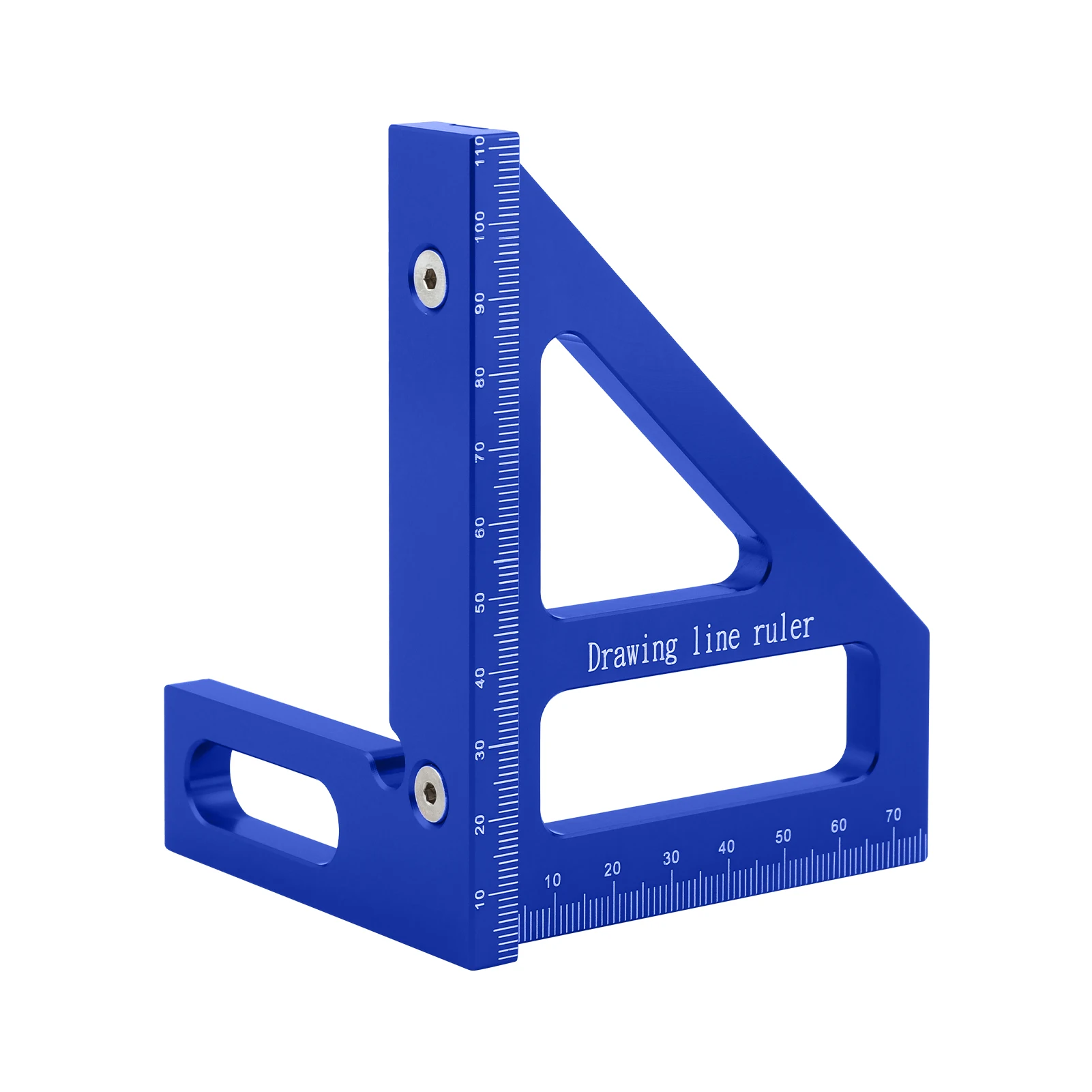 

Aluminum Alloy Gauge Triangle Ruler Wood Working Measuring Tool Scriber Square Protractor Engineer Portable Multifunctional