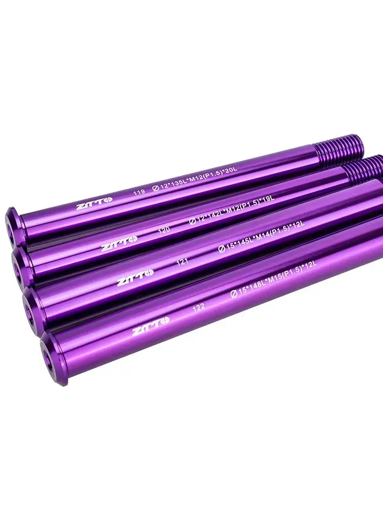 AliExpress ZTTO M14x1.5mm TP Axle MTB Road Bike Thru Axle 145mm 155mm Length Frame Front Fork Shaft Skewer Bicycle Thru Axle Nut TA Caps