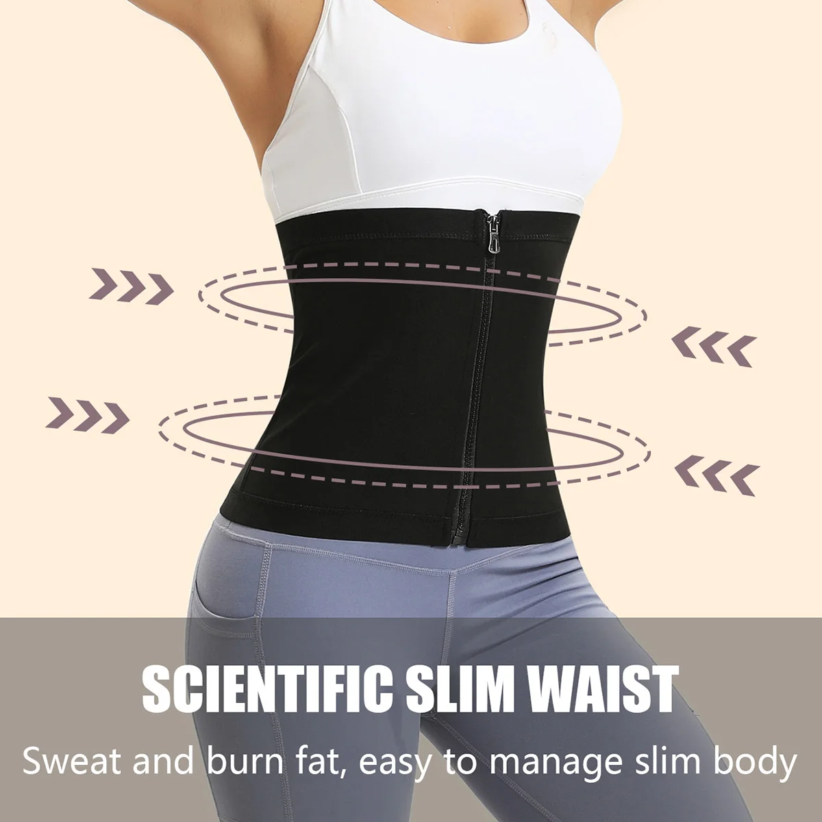 Ladies Waist Trainer Body Shaping Sauna Belt Waist Trimmer, Ladies Sauna Belt, Fitness Training Belt, Tight Sweat Belt