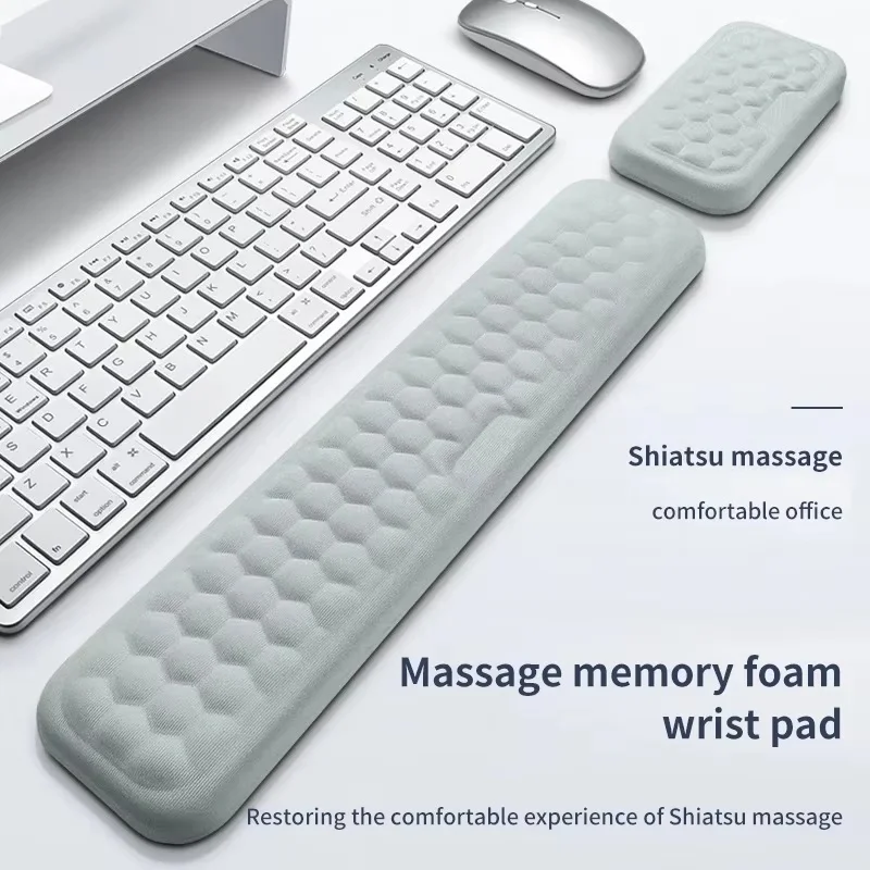 Podkładka pod klawiaturę i mysz z pianką memory, ergonomiczna podkładka pod nadgarstek do klawiatury i myszy…
