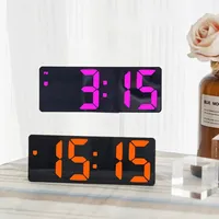 Color LED Wall Clock Electronic Product Eleksmaker Digital Clock Brightness Adjustable Number Consumer Electronics Alarm Clocks