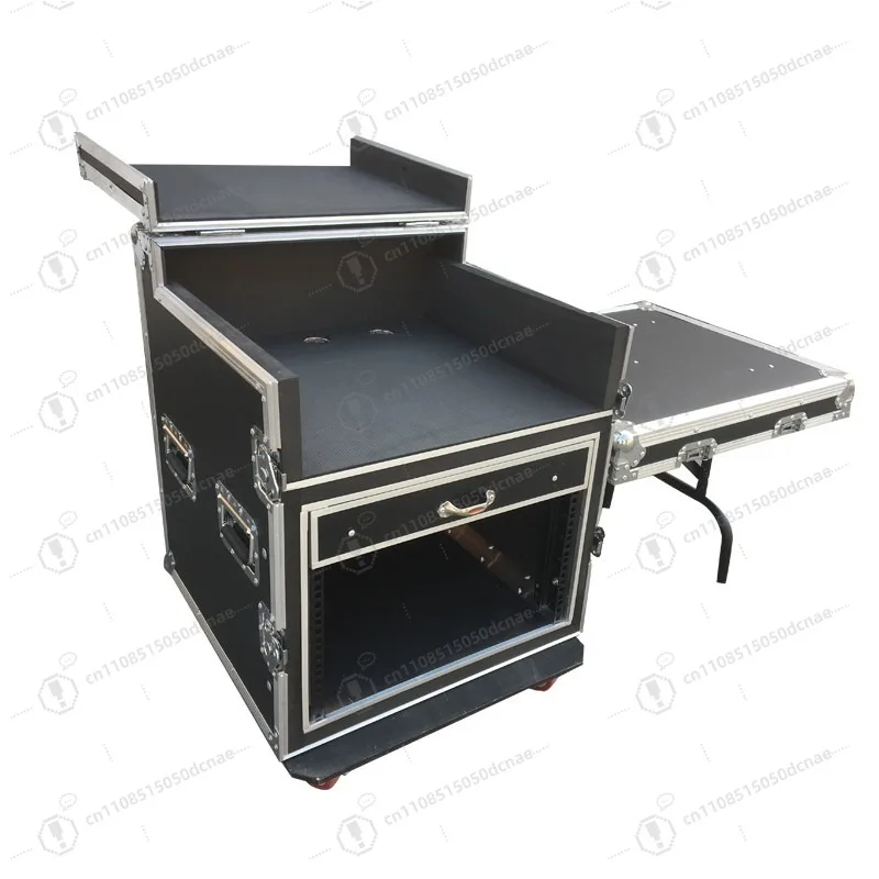 Professional 12U16U Air Case Cabinet Power Amplifier Audio Cabinet Mixer with Shelf Air Case Stage Equipment Cabinet