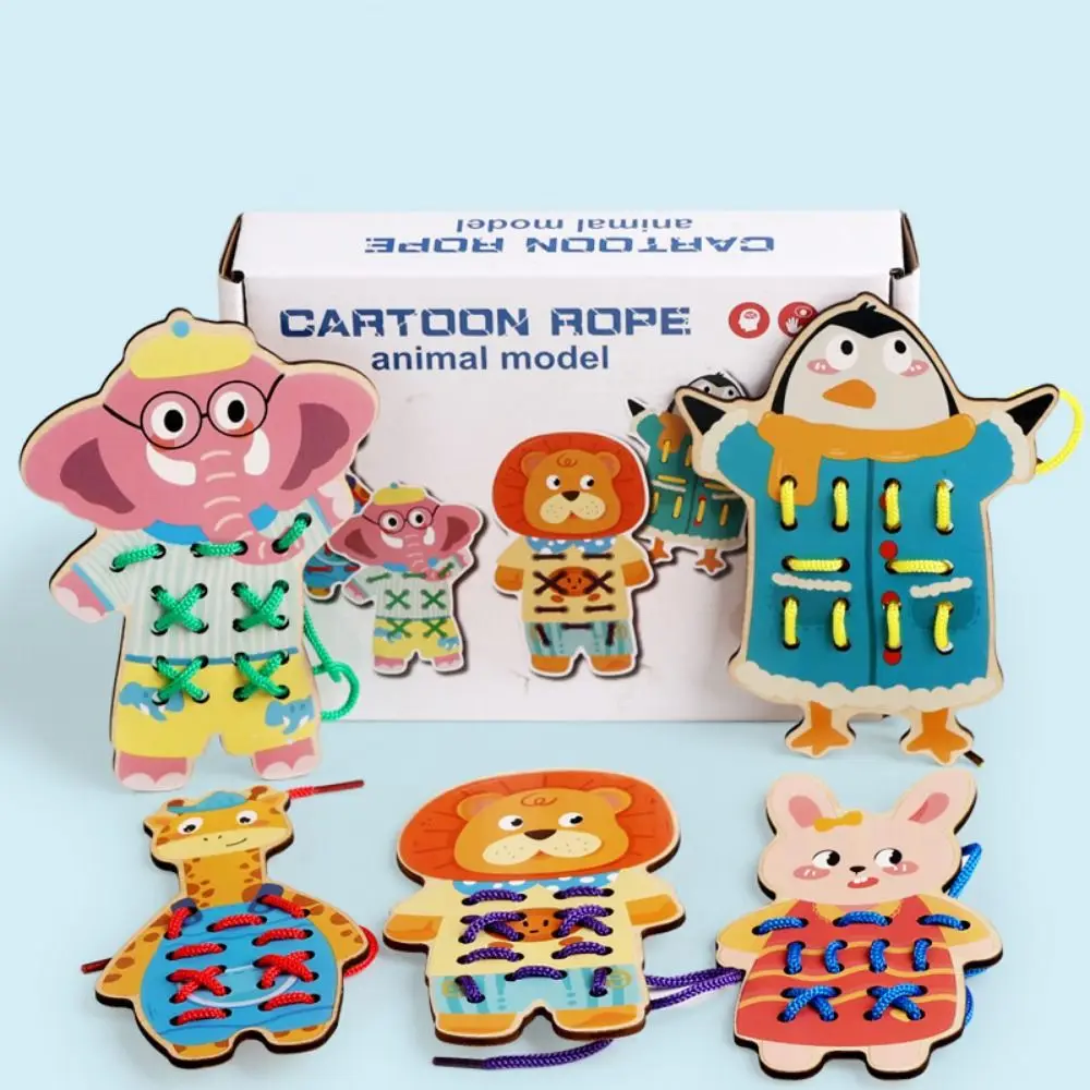 ของเล่นร้อยเชือกผลไม้เสริมพัฒนาการ ฝึกการประสานงานระหว่างมือและตา ของเล่นไม้ร้อยเชือกสำหรับเด็กเล็ก ฝึกการเรียนรู้ ร้อยเชือกแตงโม หนอนผีเสื้อ กินผลไม้