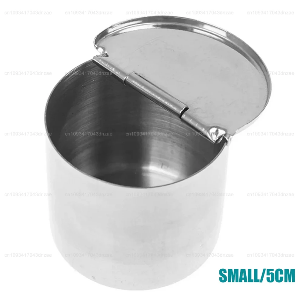 

1PCS Cotton Tank Stainless Steel Medical Dental Cotton Tank Alcohol Disinfection Jar Container Storage supplies
