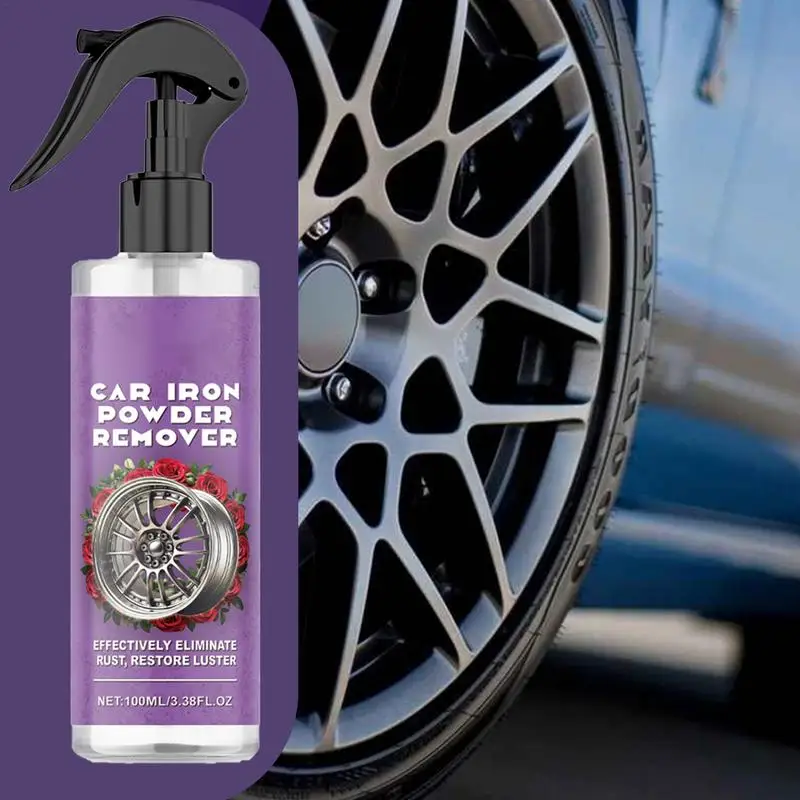 Iron Remover Vehicle Rust Remover Cleaner Polishing and Cleaning Wheel Rust Remover Car Iron Cleaner Spray for SUV RV Sedan