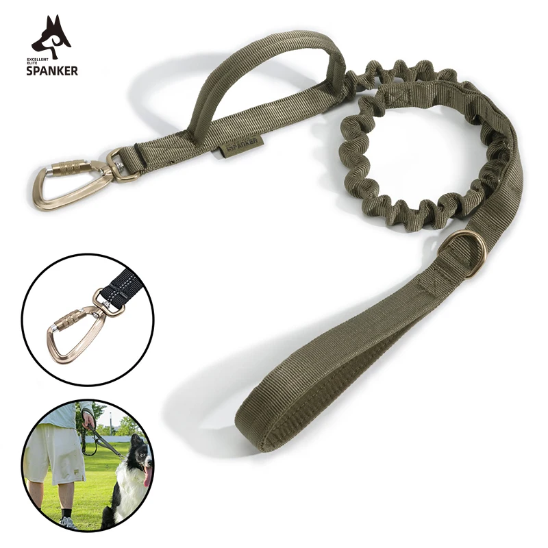 

Tactical Dog Leash Elastic Dogs Leads Durable Nylon Leash For Medium Large Dogs Ourdoor Dog Walking Training Supplie