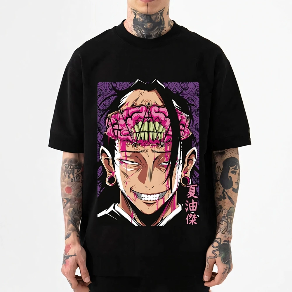 2026 Neues Jujutsu Orimoto Geto Suguru Klassisches Print-T-Shirt Kurzarm-T-Shirt Herren- und Damen-T-Shirt Herren-Oberteile Harajuku