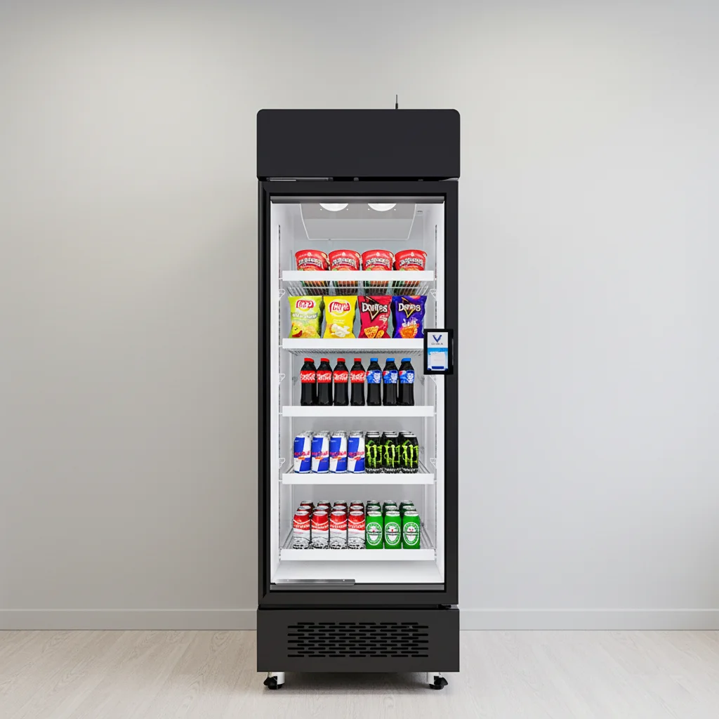 AI Smart Refrigerated Snack and Drink Vending Machine Combo Cold Beverage 510L with Camera Monitoring Retail Kiosk Vendor