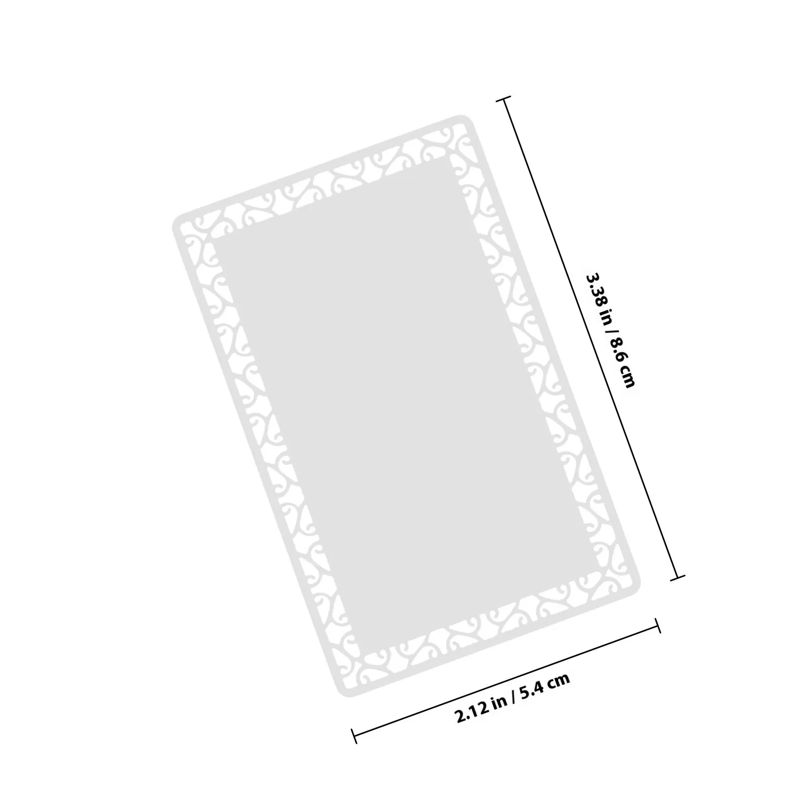 10Pcs Blank Aluminum Alloy Sublimation Cards Double Sided Printable for Business Name Cards Nameplates Metal Tags Engraving